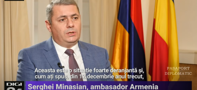 DIGI24 | Pașaport diplomatic. Ambasadorul Armeniei: Subiectul ecologic este acoperirea acțiunilor politice