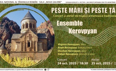 Invitație Peste Mări și Peste Țări, concert și atelier de muzica armenească tradițională Invitație Peste Mări și Peste Țări, concert și atelier de muzica armenească tradițională