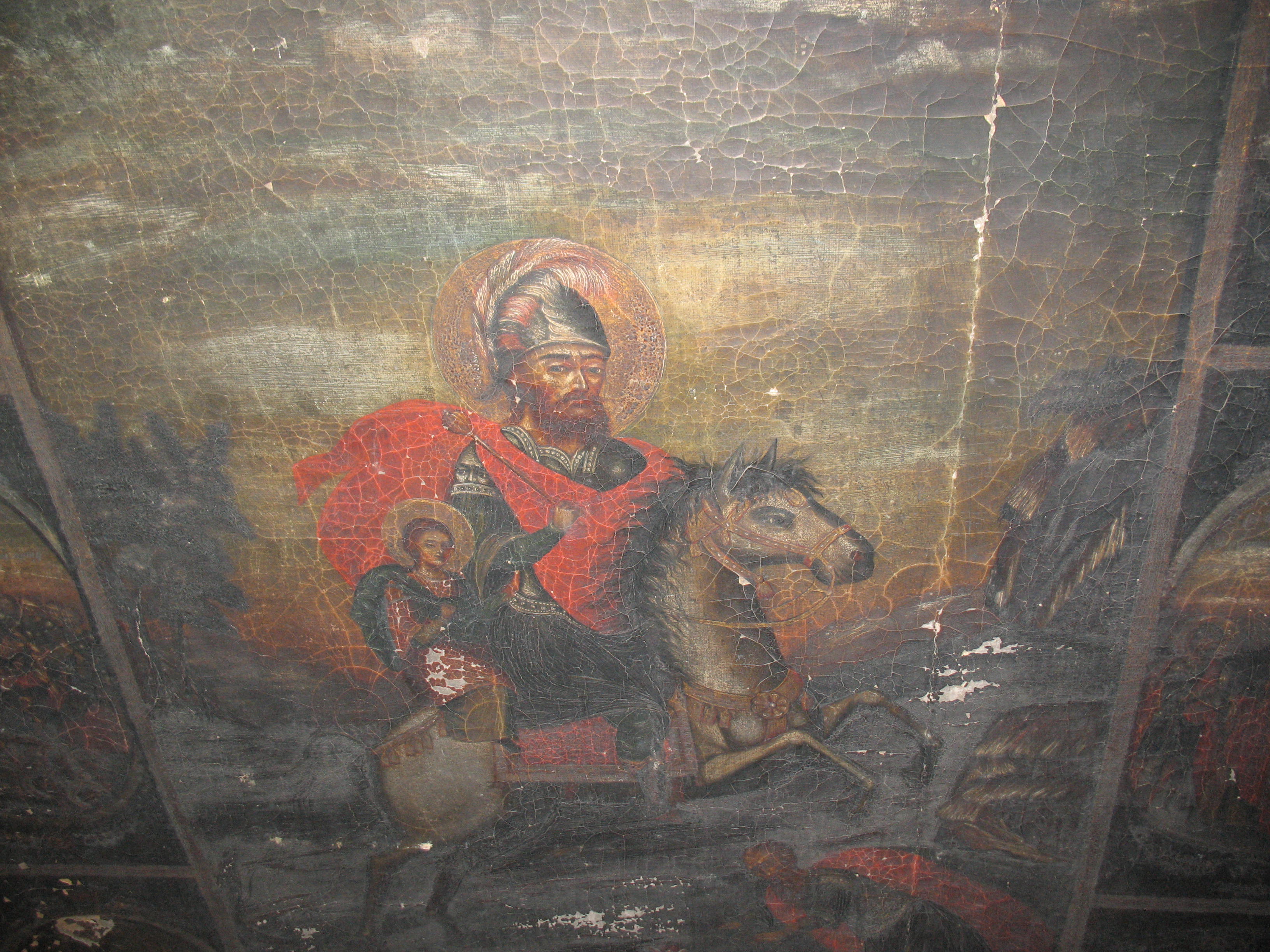 Icoana-Sfântul-Sarchis-_și-fiul-său-Mardiros-din-anul-1869-detaliu.-Biserica-armeană_-din-Botoșani